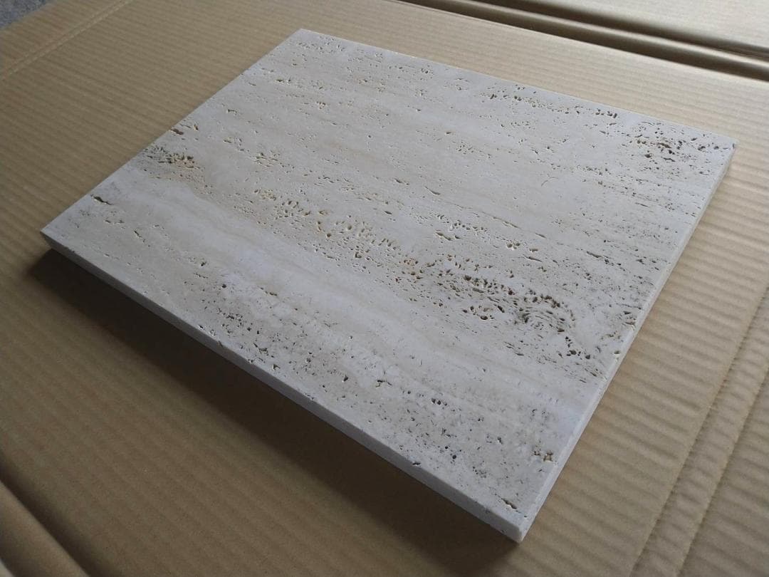 天然大理石オーディオボード●トラバーチン● 450×345×21　送料無料