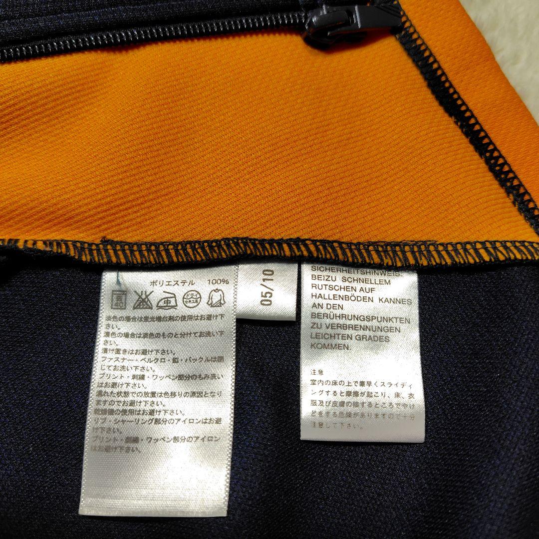 【美品】アディダス adidas ジャージ 上下 ネイビー/オレンジ M