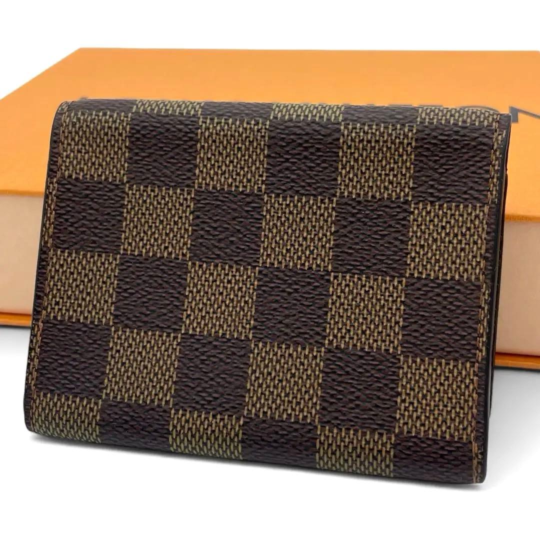 ルイヴィトン カードケース 名刺入れ ダミエ エベヌ ブラウン アンヴェロップ