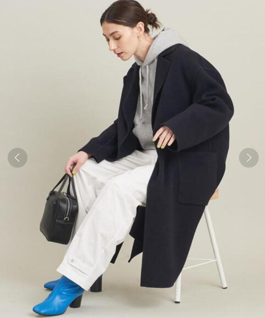 22aw Beauty & Youth テーラード リバーコート M