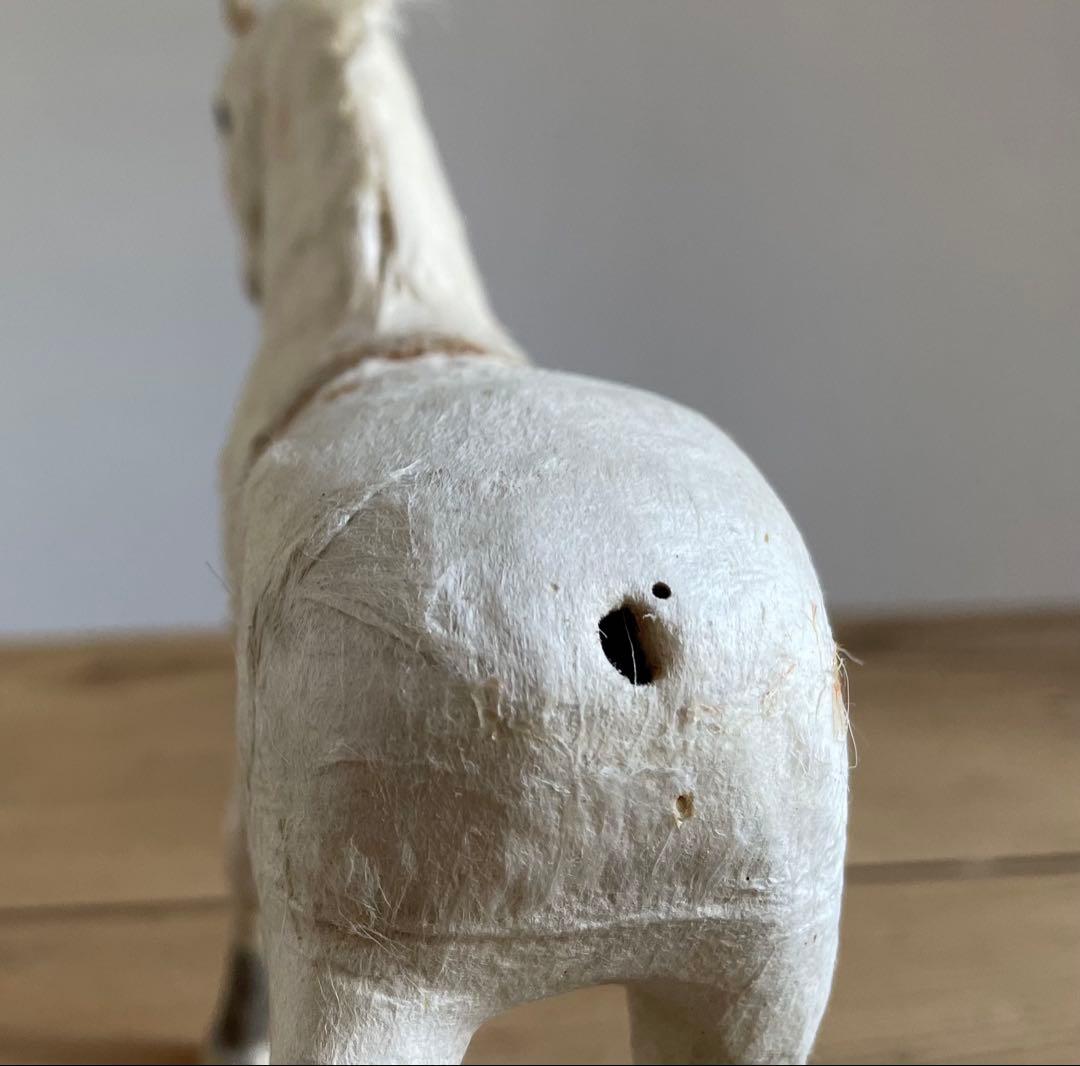 古い馬人形　レトロ　オブジェ