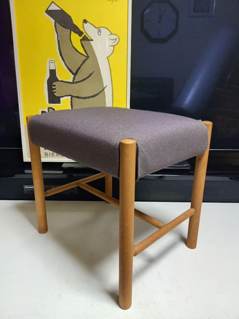 森 宣雄　デザイン　サラ　スツール　　オーク材　フライミー　取扱　美品