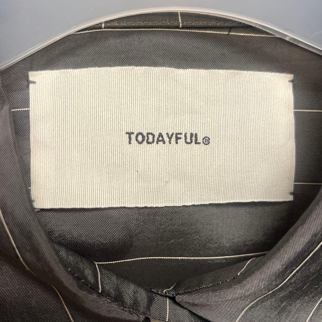 【TODAYFUL】StripeSilkyShirts/ストライプシルキーシャツ