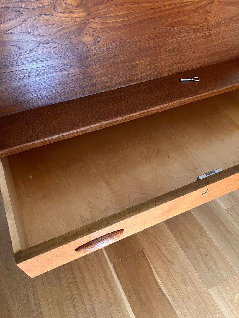 ライティングデスク ビューロー ライティングビューロー 北欧 ビンテージ 送料込