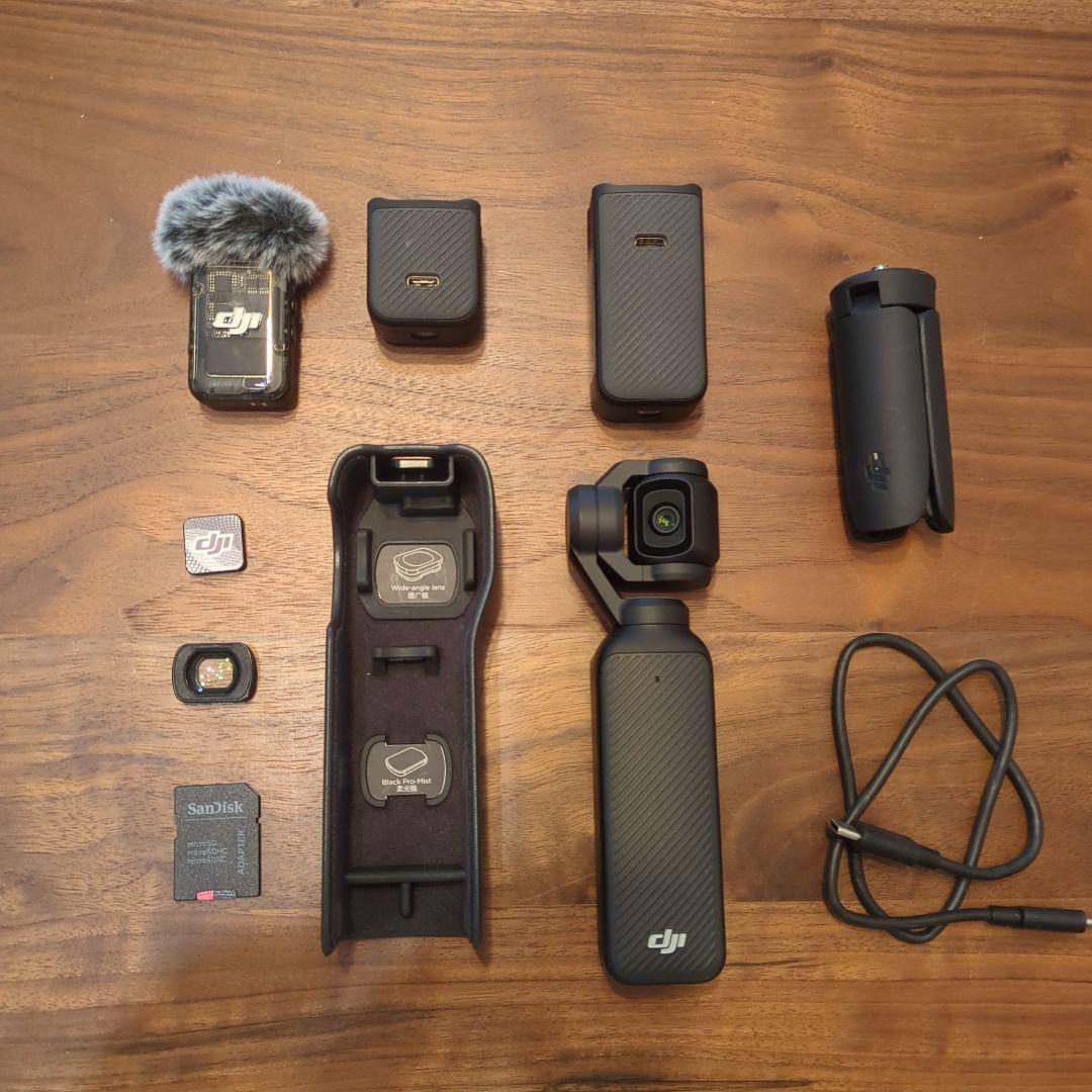 【美品】DJI Pocket 3 クリエイターコンボ＋128GB SDカード付