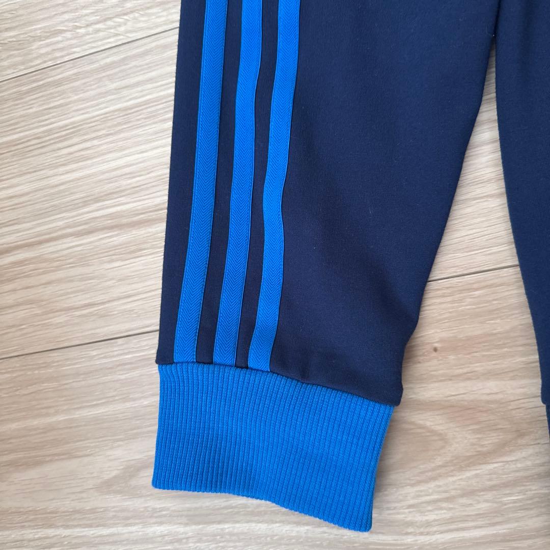 【美品】adidas ジャージ ジップアップ　ネイビー S