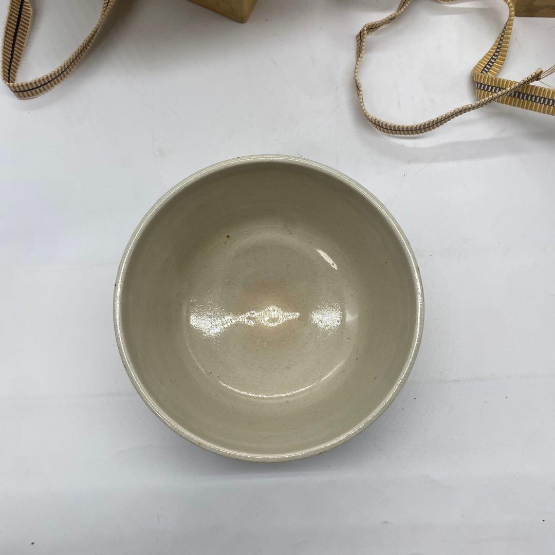 膳所焼 陽炎園 色絵 しだれ桜 茶碗 共箱 茶道具 抹茶碗 淡海ぜぜ 岩崎健三