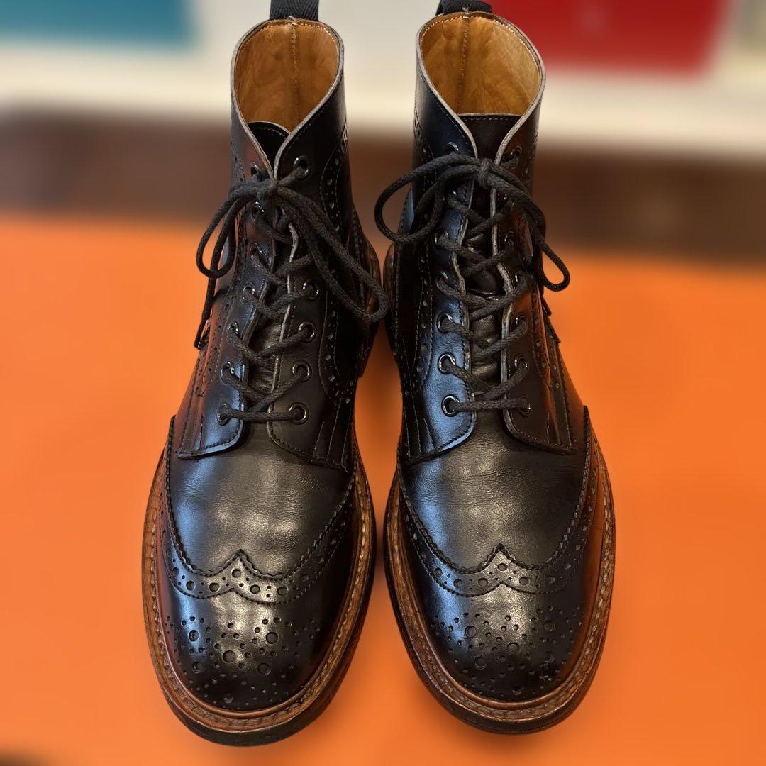 Tricker's 2508 カントリーブーツ UK8.0 ブラック