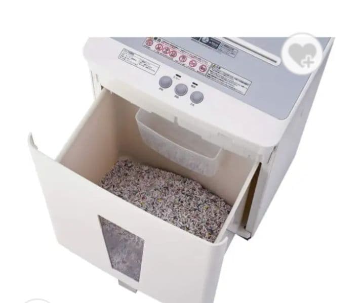 【Nakabayashi】電動シュレッダー　ホワイト