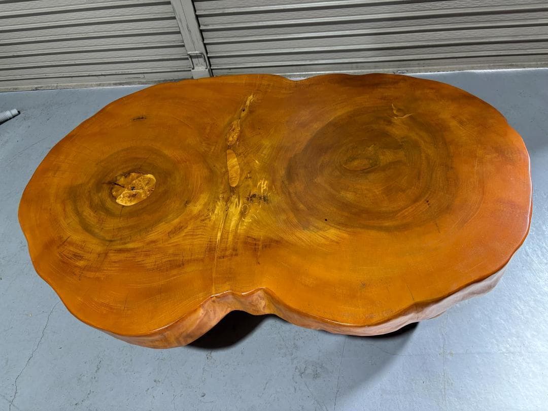 高級感 天然木一枚板 座卓ローテーブル 重厚 センターテーブル 幅125cm