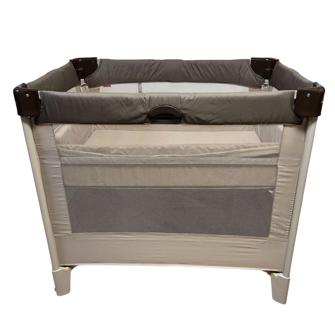 美品 アップリカ Aprica ココネル エアー ベビーベッド ブラウン