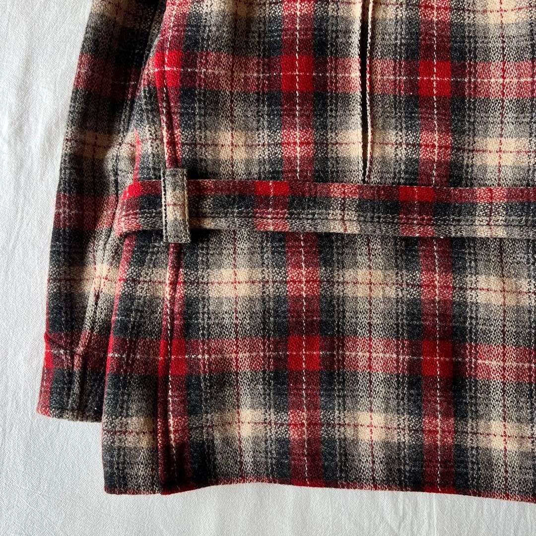 【極美品】RALPH LAUREN ウールコート チェック ダブル ベルト付き