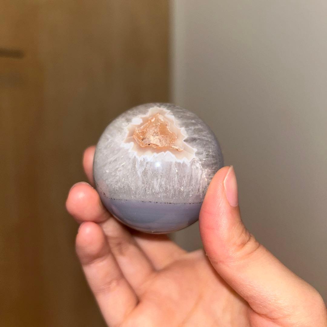 シュガー モスアゲート 瑪瑙 スフィア 49.9ミリ