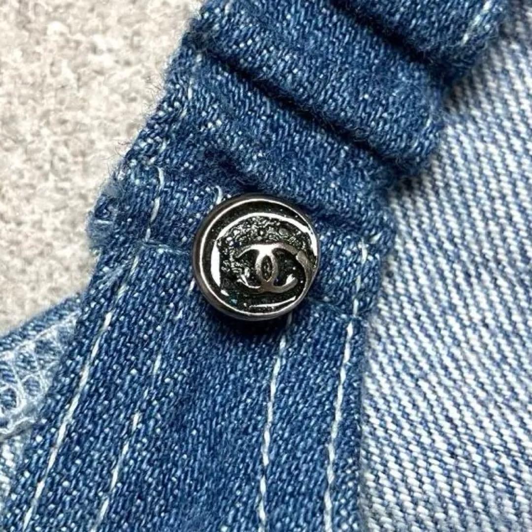 CHANEL デニム キャミソール ココマークノースリーブカットソー シャネル