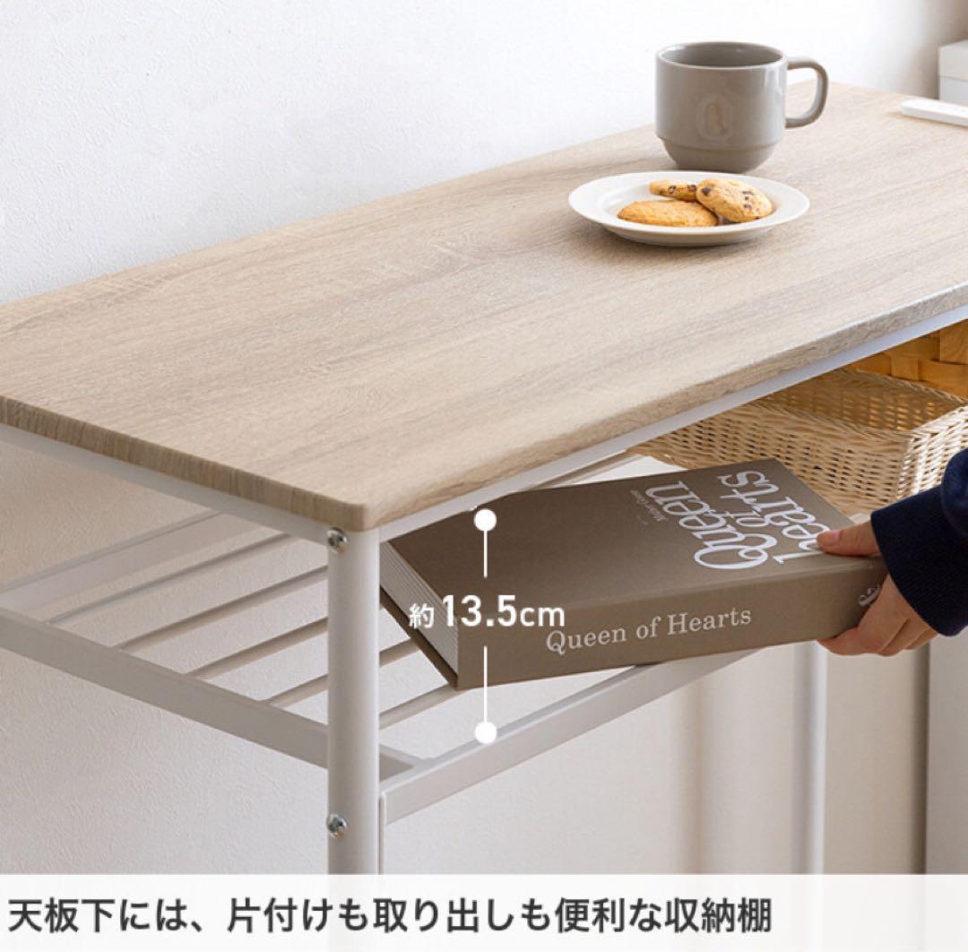 【ブラック❤︎机＋スツール2脚】カウンターテーブル ダイニングテーブル 作業机