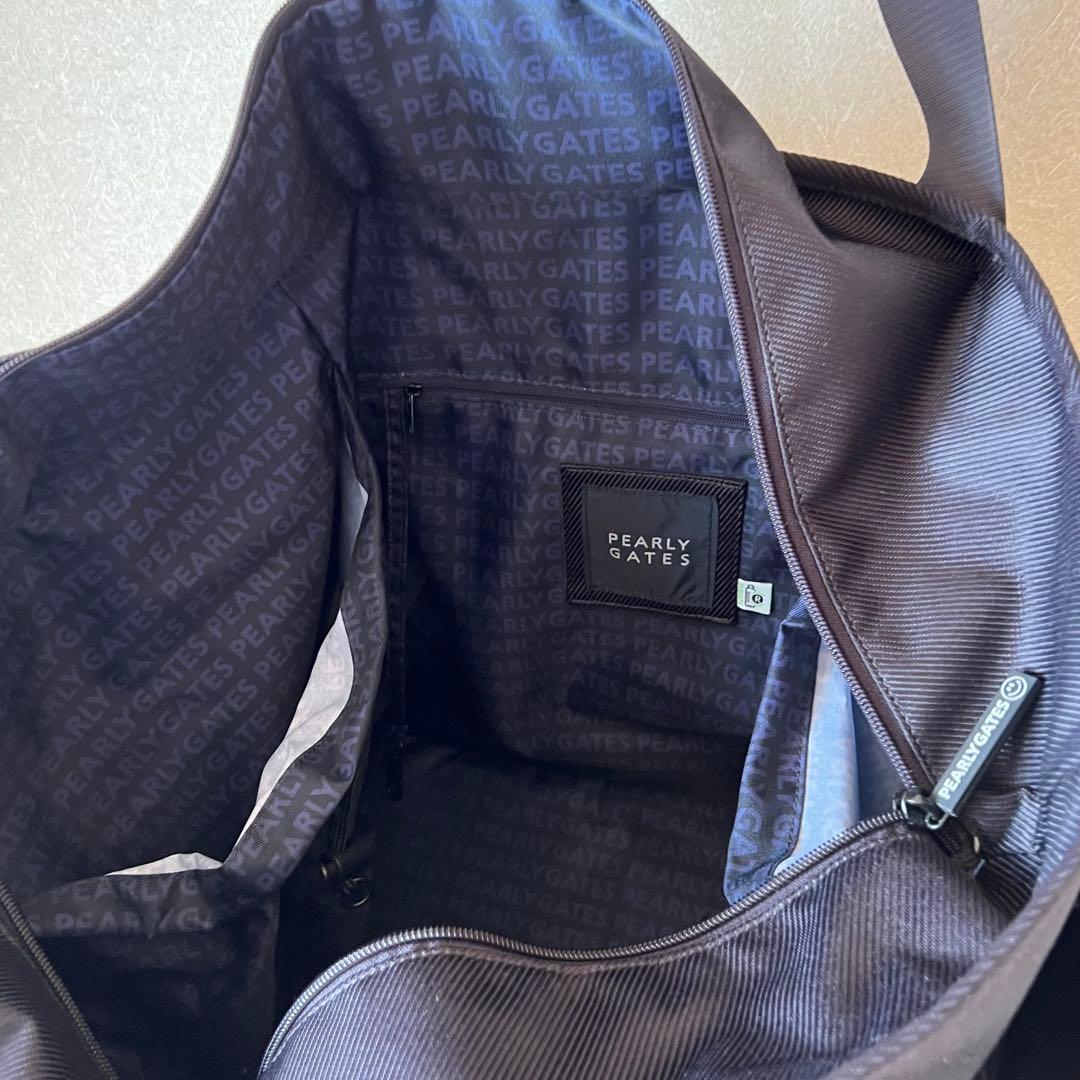 PEARLYGATES ロッカーバッグ　ネームタグ付き　ダークネイビー