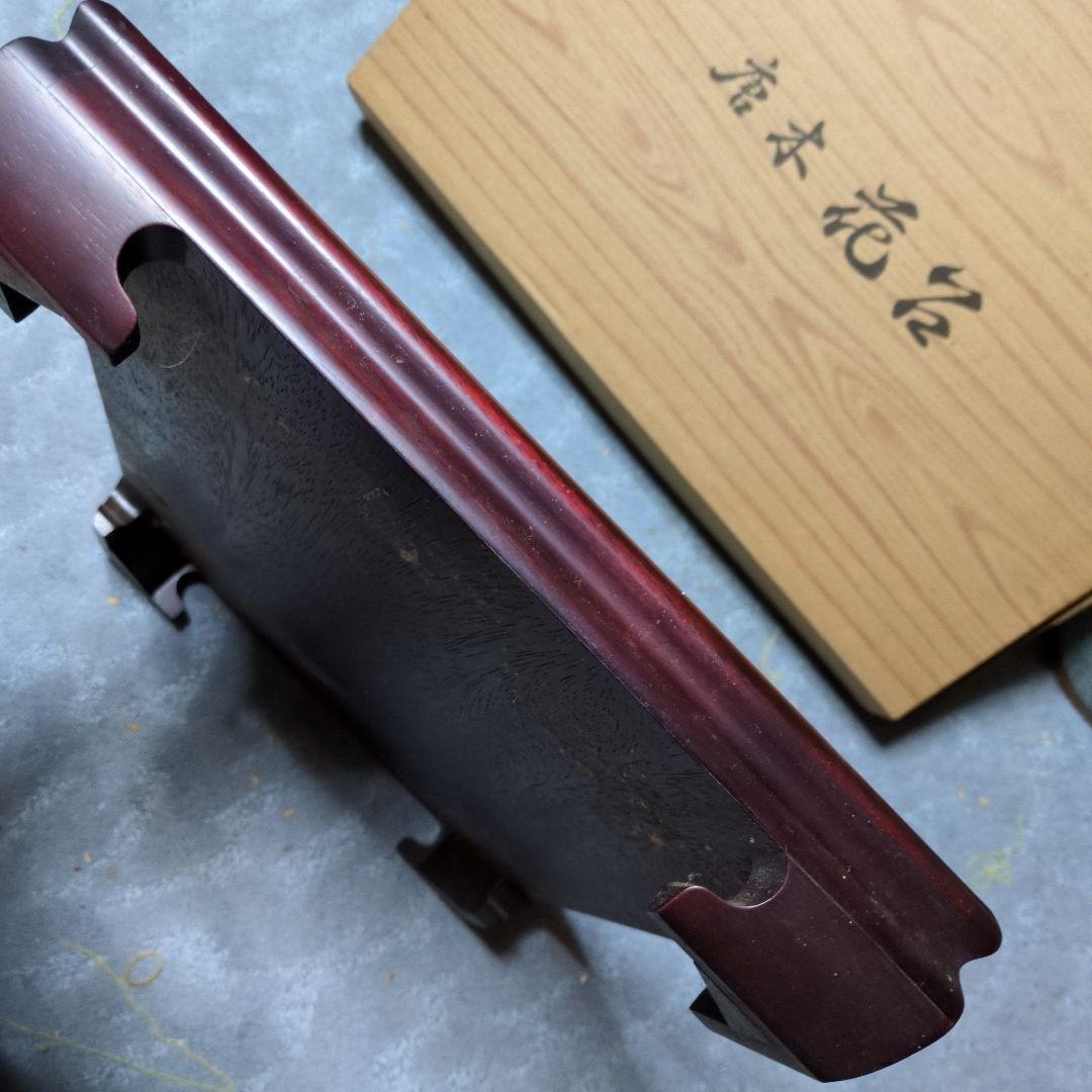 木製 花瓶台 ダークブラウン