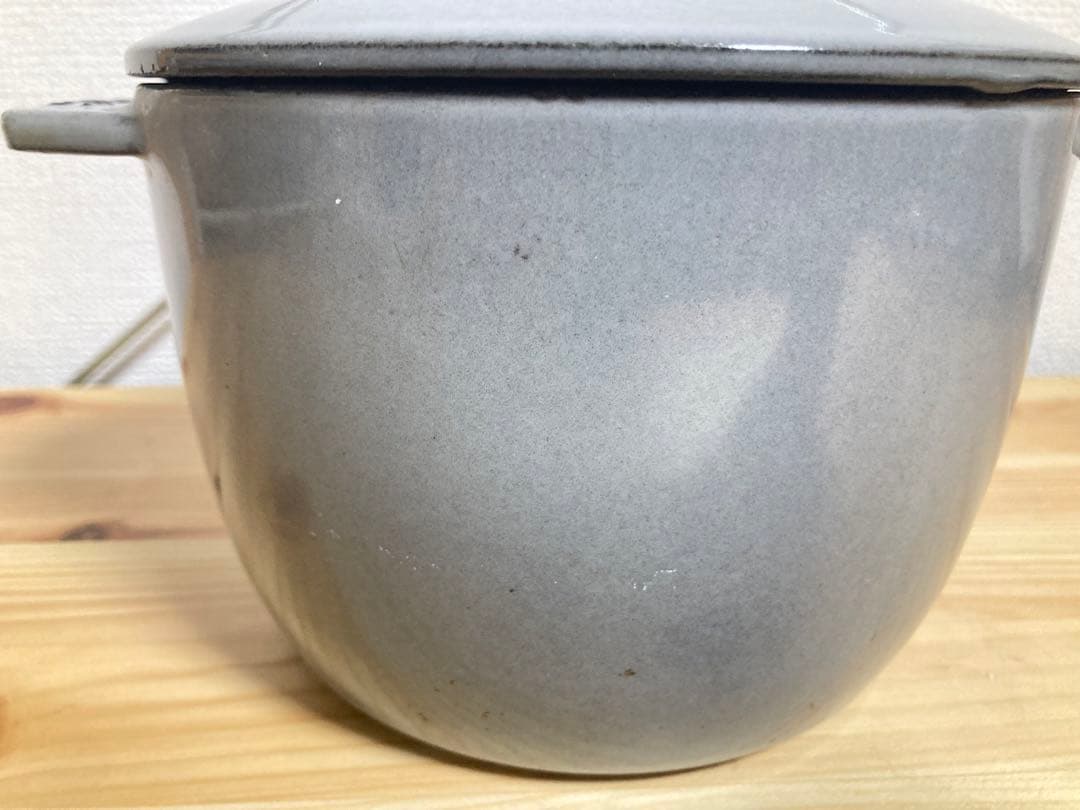 ☆STAUB ストウブ ラ ココット デ ゴハン Mサイズ グレー 16センチ