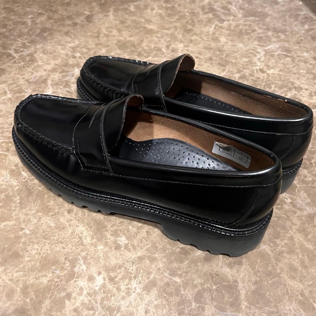 GHBASS本革ブラックローファー40 1/2 （25.5〜26cm程）【美品】