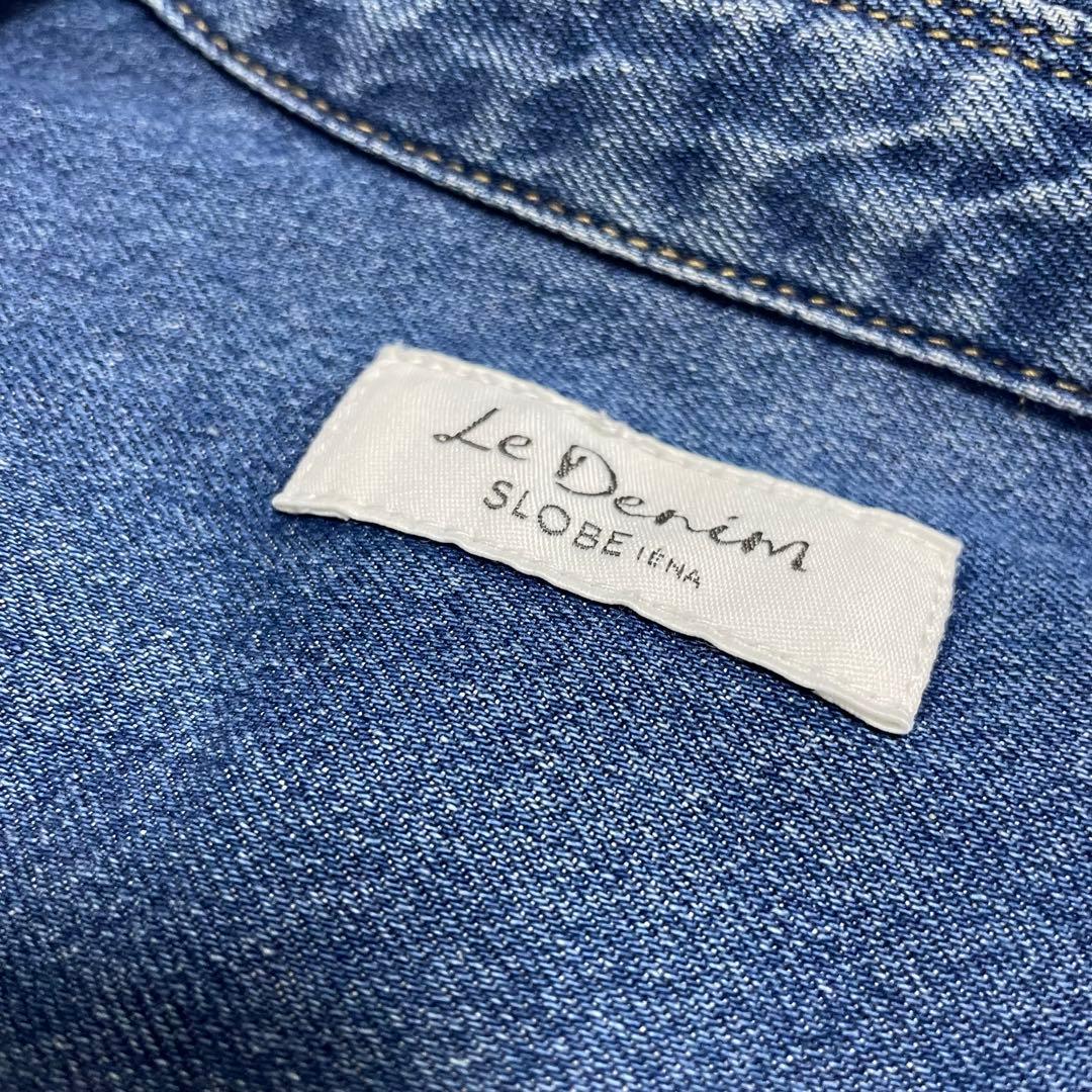 SLOBE IENA LE DENIM BDUデニムシャツ　おしゃれボタン
