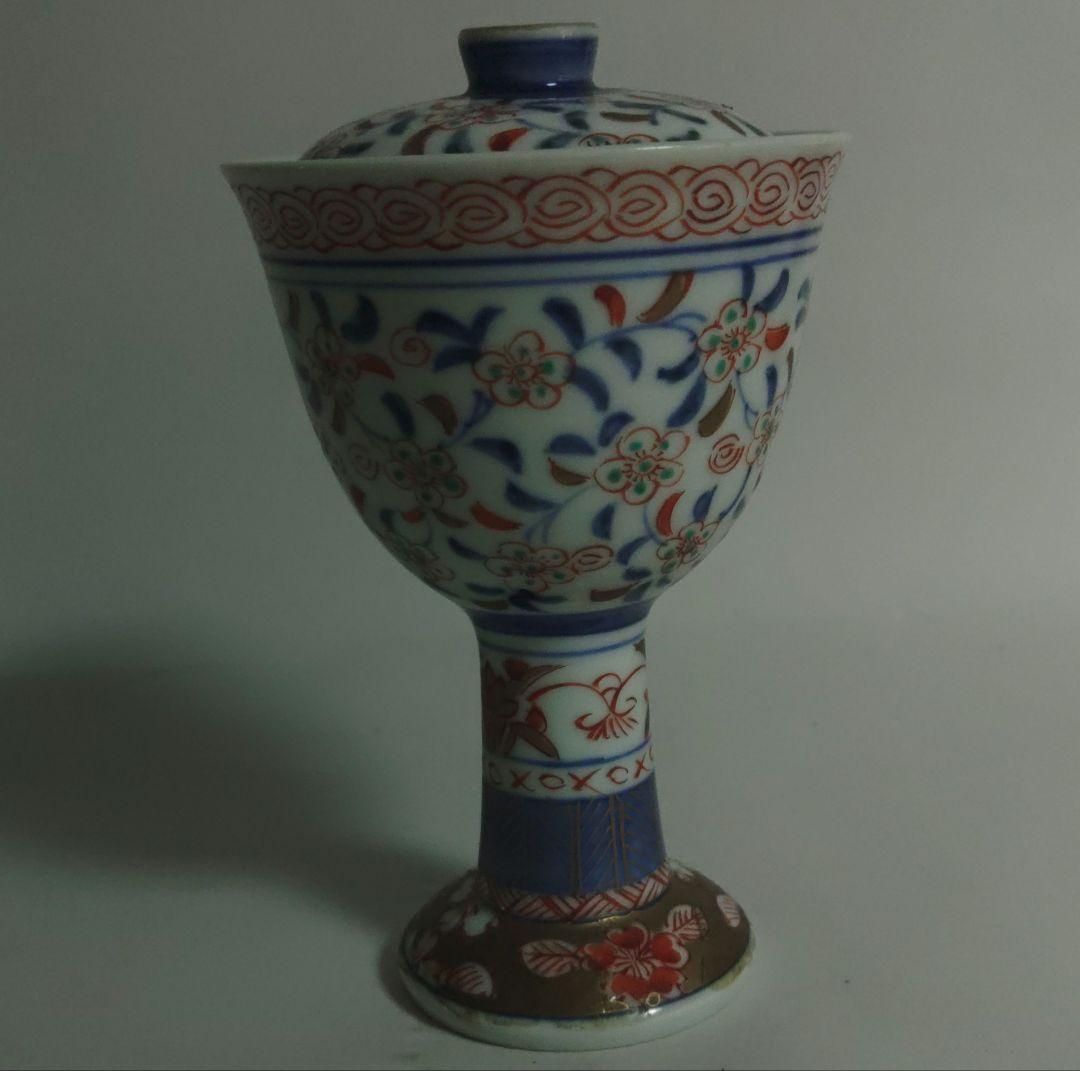 伊万里　馬上杯　向付　在銘　色絵　手書き　茶道具　酒器