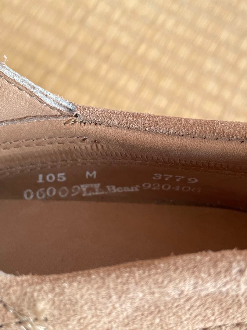 デッドストック ヴィンテージ エルエルビーン ベージュ スエード 28.5cm