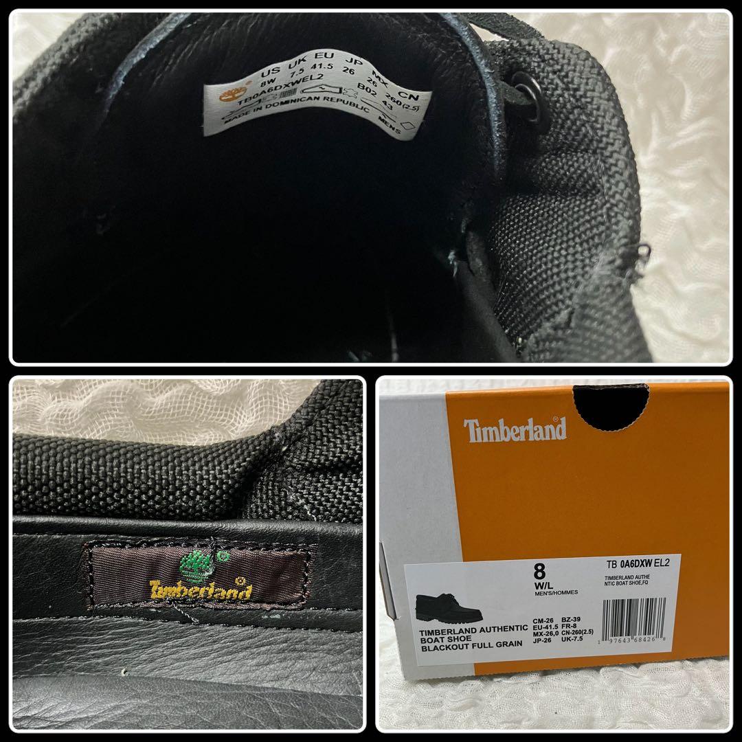 Timberland★オーセンティック ハンドソーン ボートシューズ 　ブラック