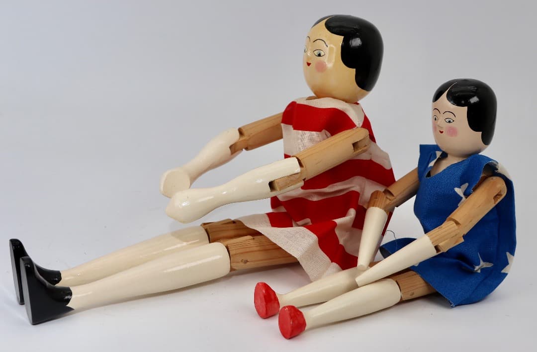 Golli Peg Doll Set ビンテージアーティスト人形3体セット