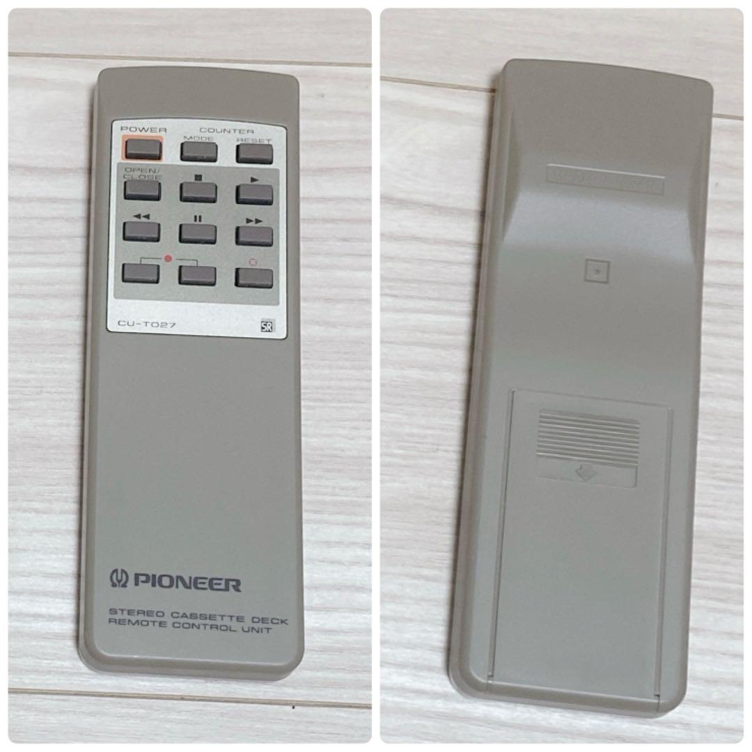 希少 極美品 Pioneer T-D7 高級 カセットデッキ 元箱 リモコン付