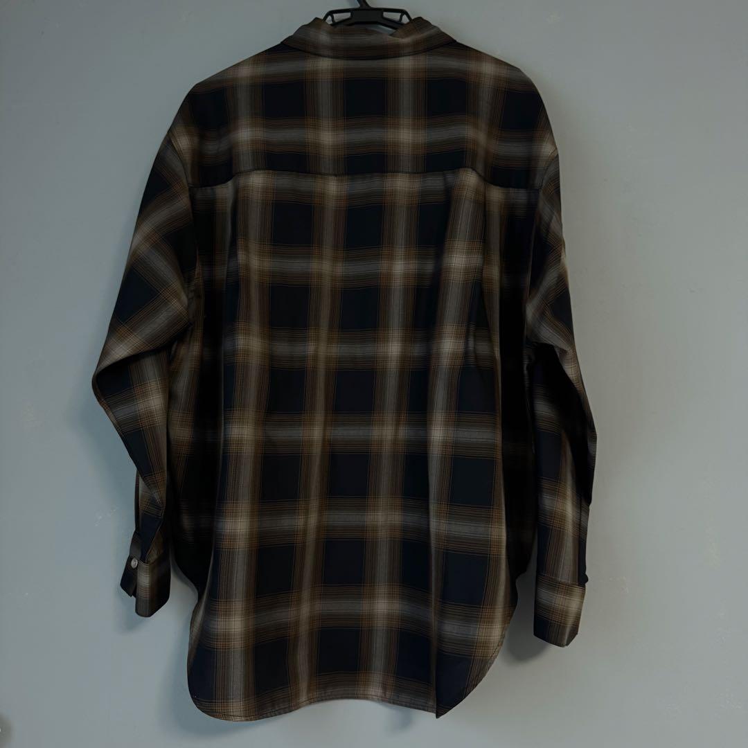 Spick and Span メタルボタンTRチェックルーズシャツ