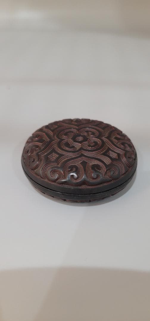 茶道具 唐物 堆黒 具利 香合