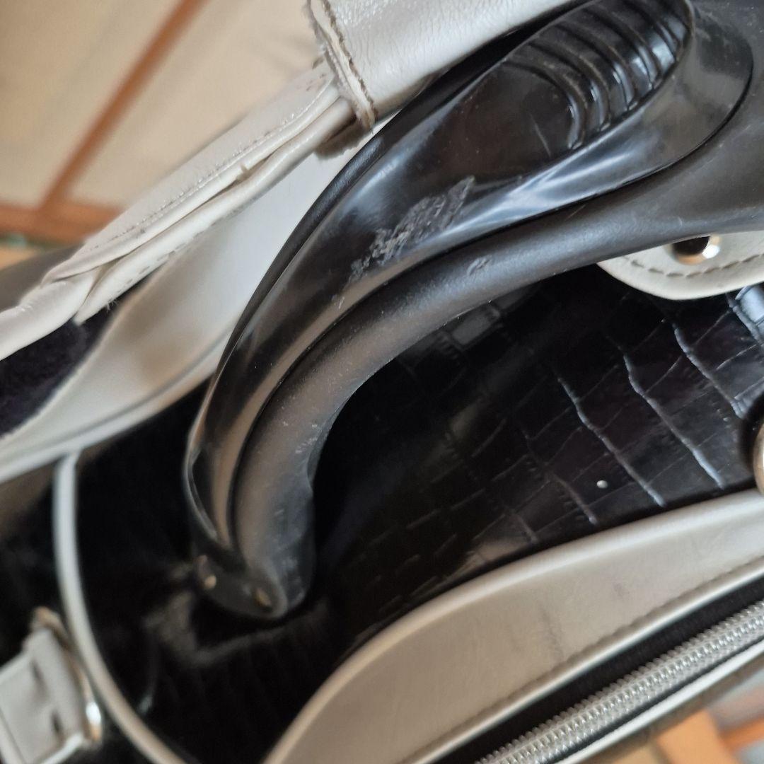 Srixon キャディバッグ 3点式　ホワイト/ブラック　フード付き