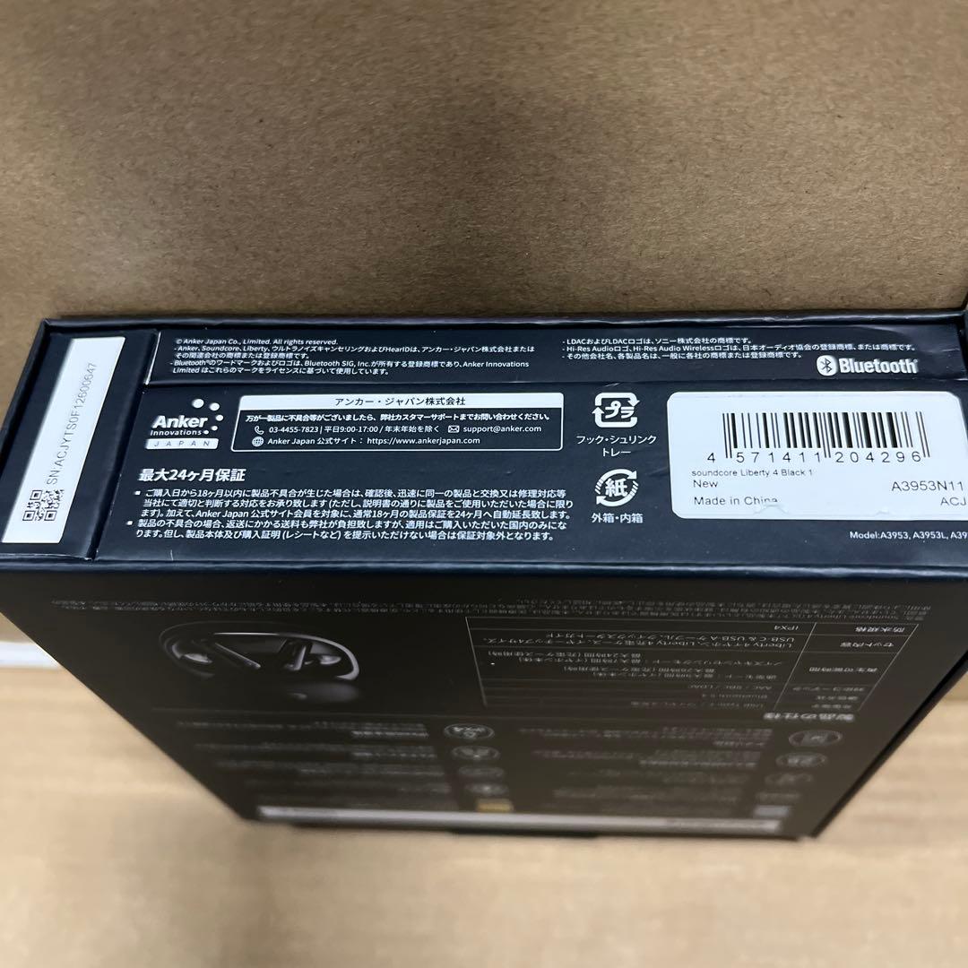 Anker Soundcore Liberty4 イヤホン ミッドナイトブラック