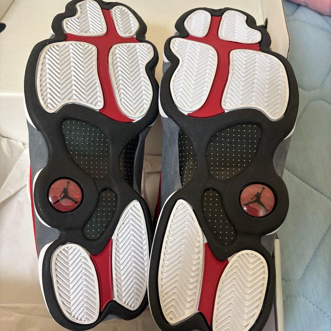 Jordan 13 スニーカー レッド/ホワイト/グレー 28.5cm