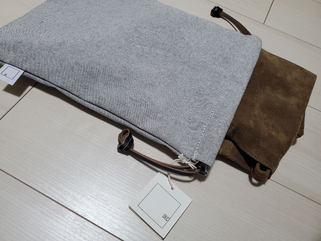 再掲！DECi ブラウン スエード ショルダーバッグ