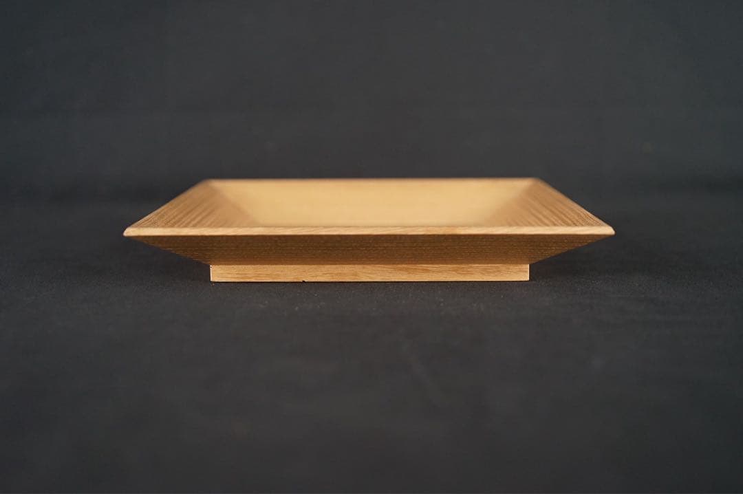 桐 四方盆 土橋宗三 蕩々斎 書付 共箱 江戸後期 時代物 古美術 茶道具