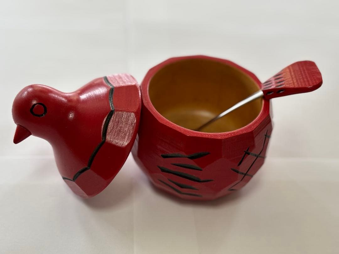 【値下げ】鳩のシュガーポット　砂糖入れ　信州農民民芸品