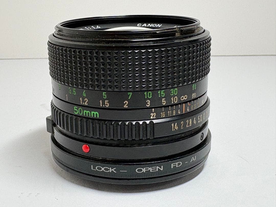 キヤノンCANON NEW FD 50mm F1.4FD→ニコンAIアダプター付