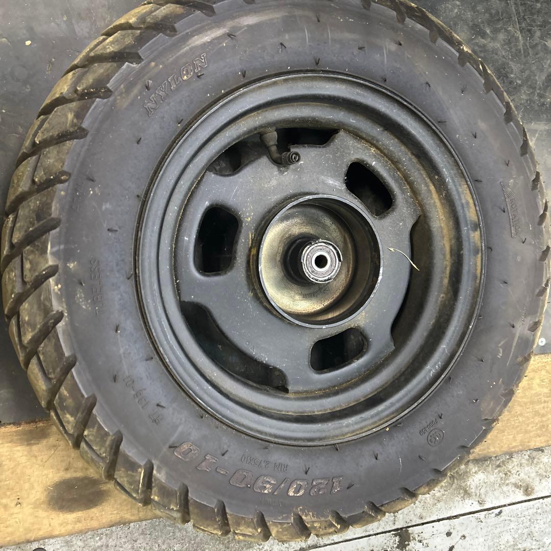 AF58 ズーマー　純正前後ホイールセット　流用やは補修ベースに