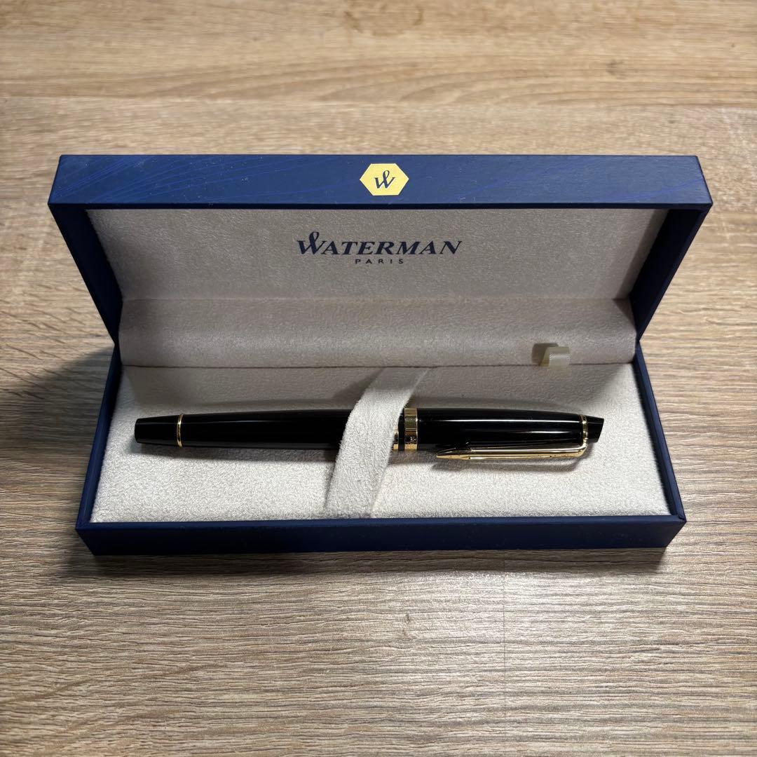 WATERMAN 万年筆 エキスパート エッセンシャル ブラックGT M（中字）