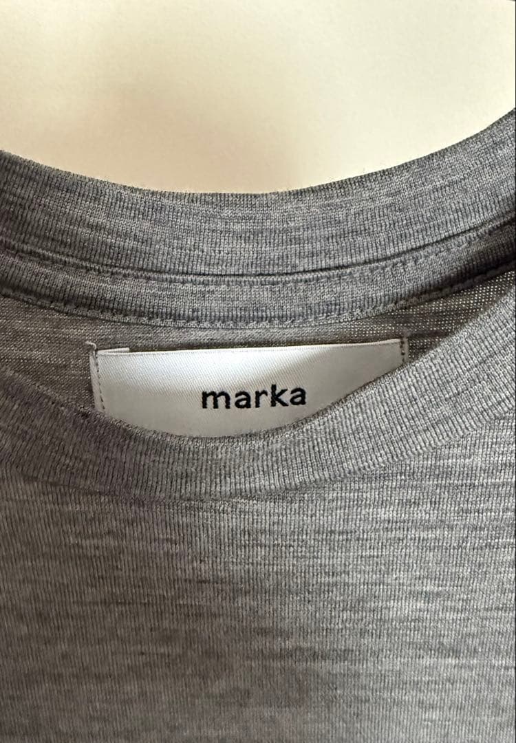 トップス marka WOOL SINGLE JERSEY WASHABLE CREW