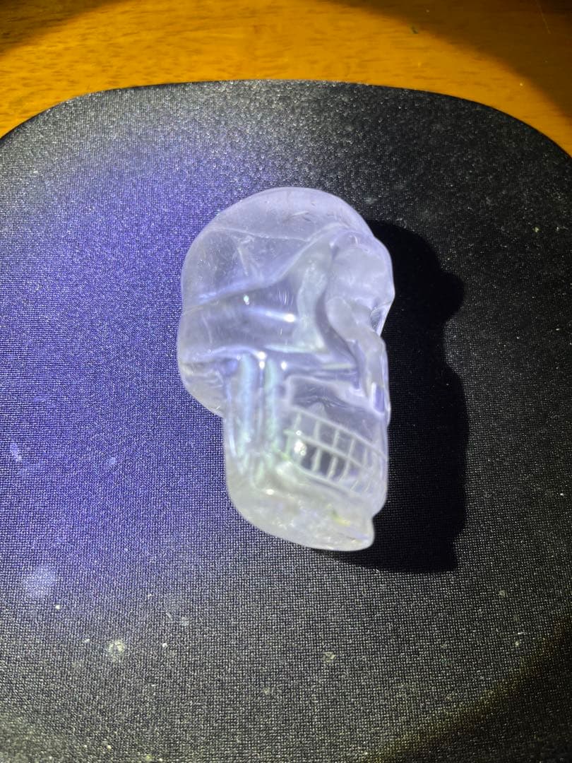 天然石 水晶 スカル 髑髏 ドクロ パワーストーン 幸運 置物 風水 魔除
