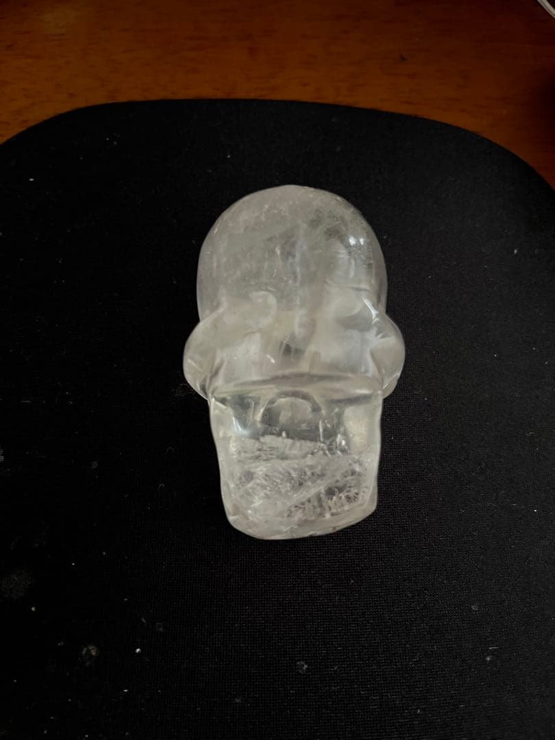 天然石 水晶 スカル 髑髏 ドクロ パワーストーン 幸運 置物 風水 魔除