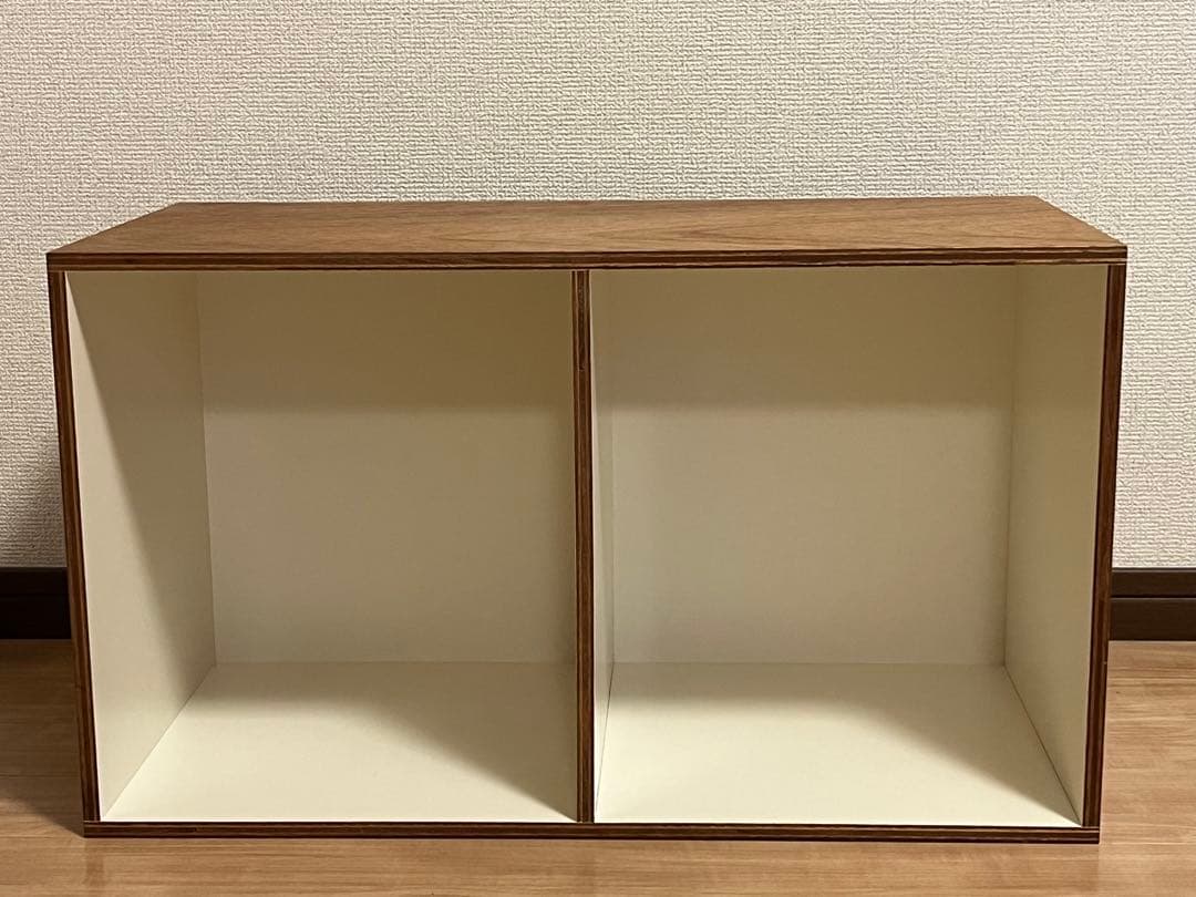 D&DEPARTMENT LAUAN SHELVES 2列（ホワイト）