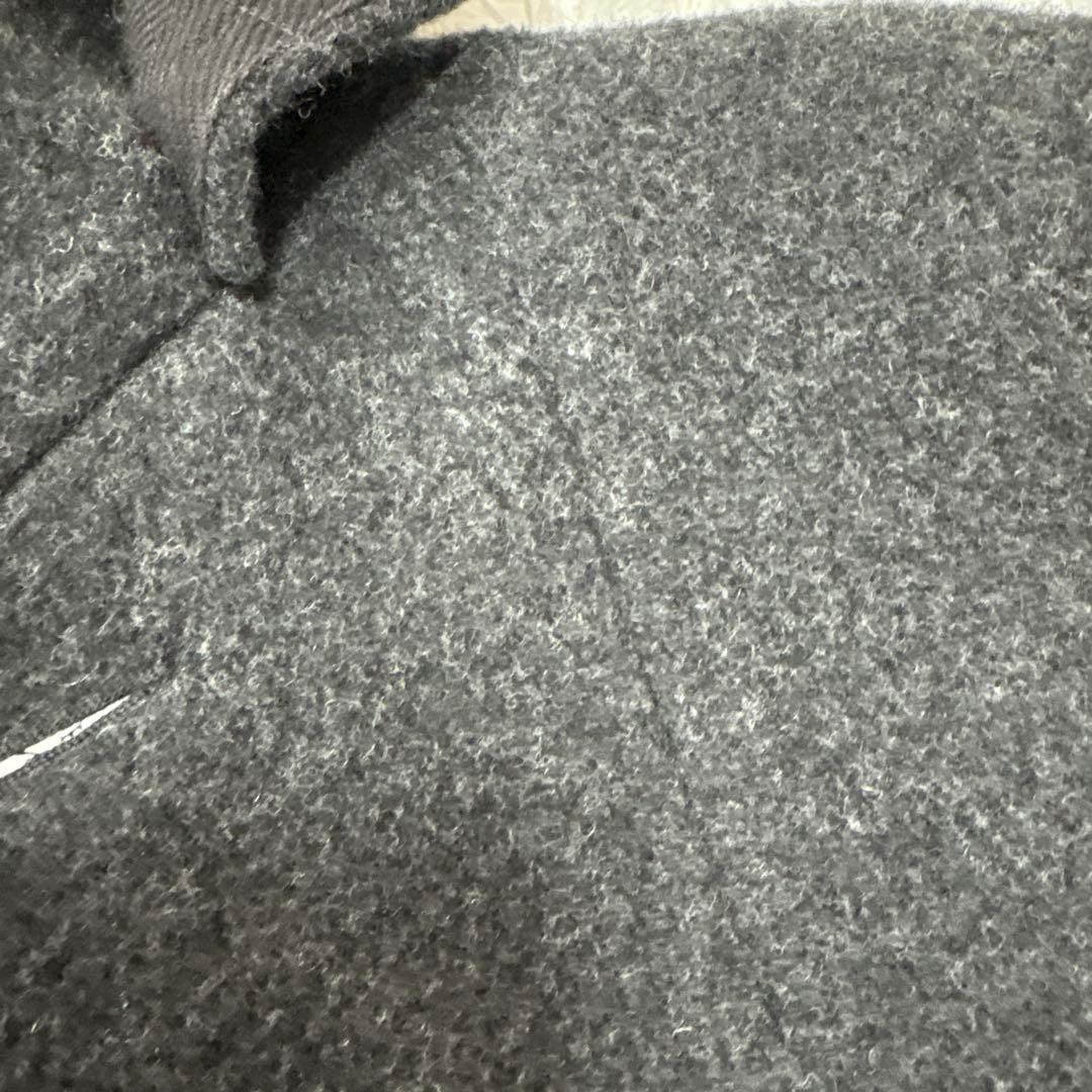 DANTON ダントン フード付き ロングコート ウール　44 大きいサイズ