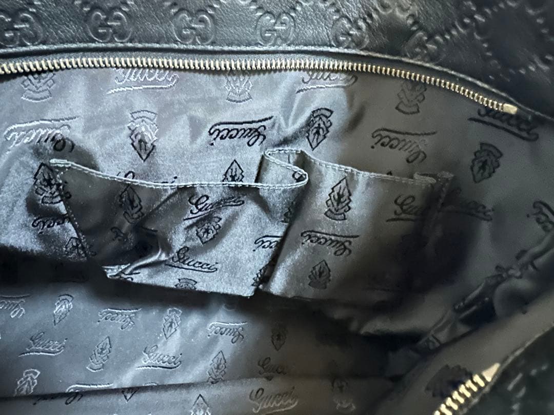 GUCCI グッチ グッチシマ レザー トートバッグ 211120レシートあり