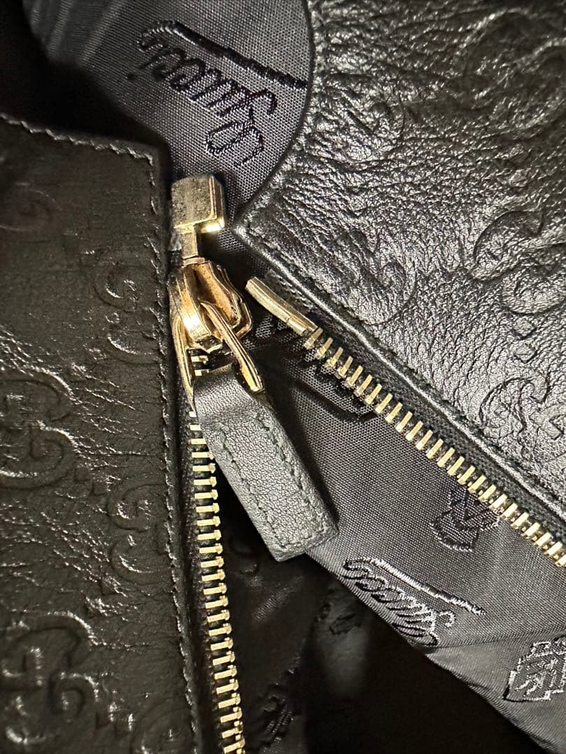 GUCCI グッチ グッチシマ レザー トートバッグ 211120レシートあり