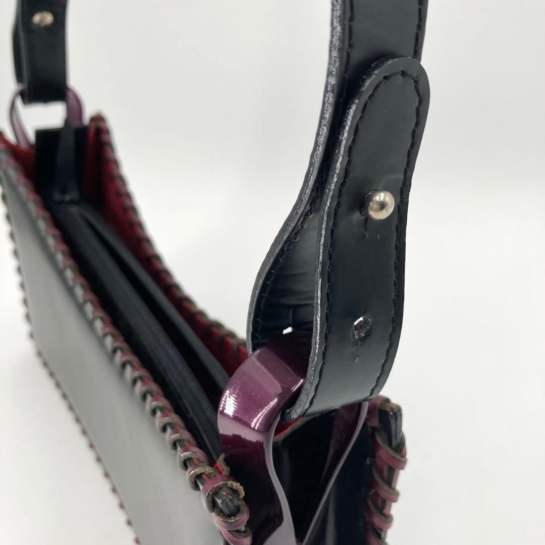 美品✨KENZO ケンゾー カービング ショルダーバッグ ボタニカル くり手