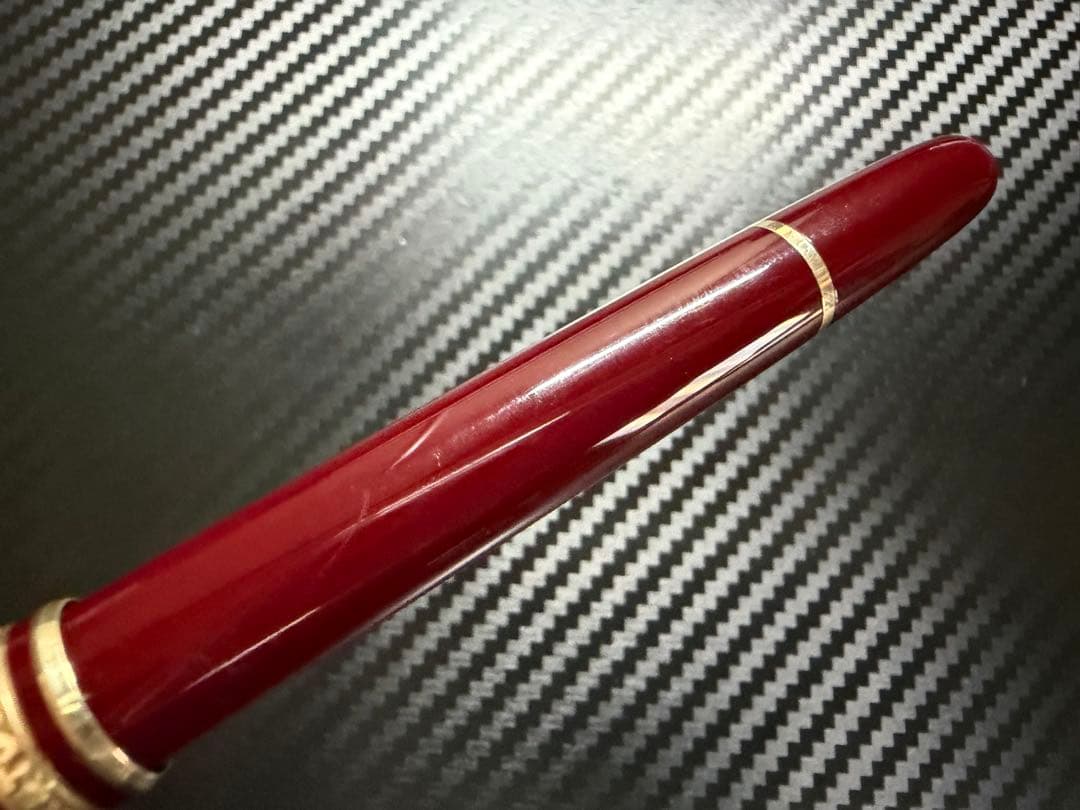 美品 Mont Blanc 144 万年筆 ボルドー 中白 F 細字