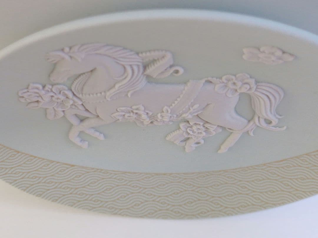 完売品✩ウェッジウッド　ジャスパー　干支トレイ　2026年馬